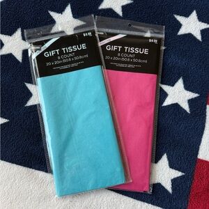 Gift Tissue 8 Count - Pink and Blue
